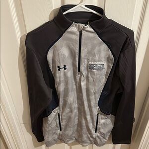 Under Armour Black and Gray Midshipmen Pullover